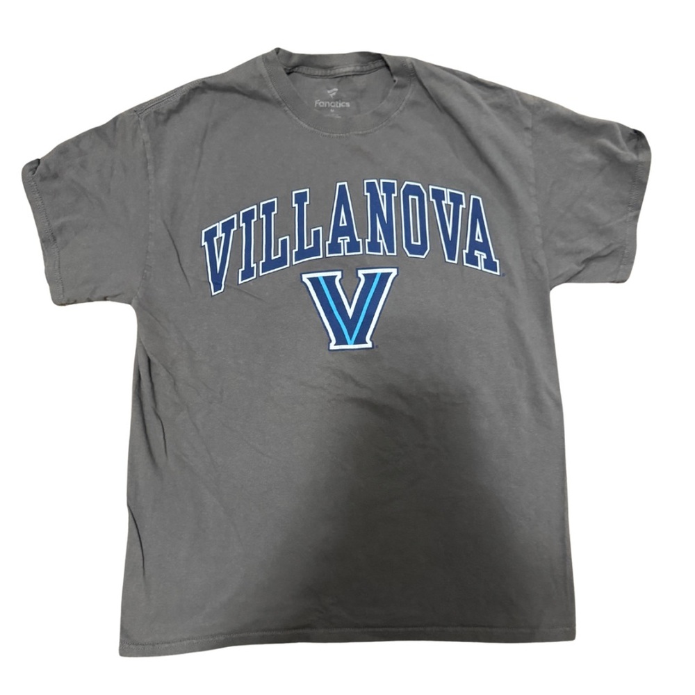 Fanatics Gray Villanova Tee with Blue Accents